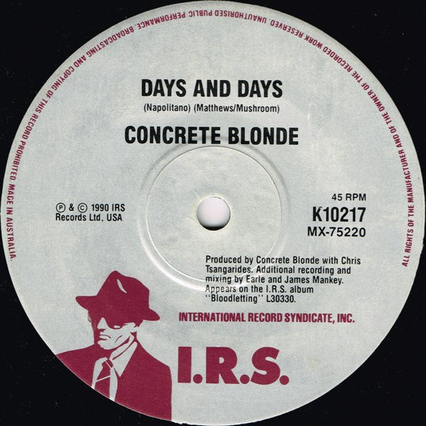 Concrete Blonde : Caroline (7", Single)