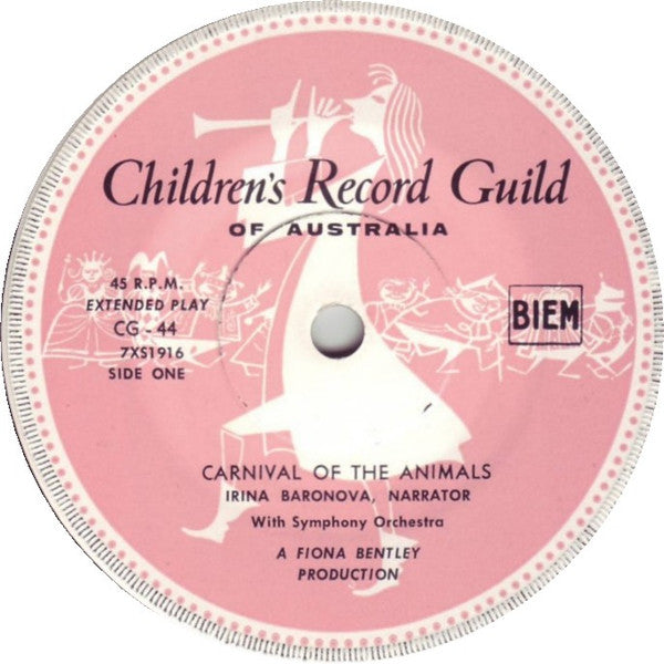 Saint-Saens*, Irina Baronova : Carnival Of The Animals (7", EP, Mono, Club, RE)