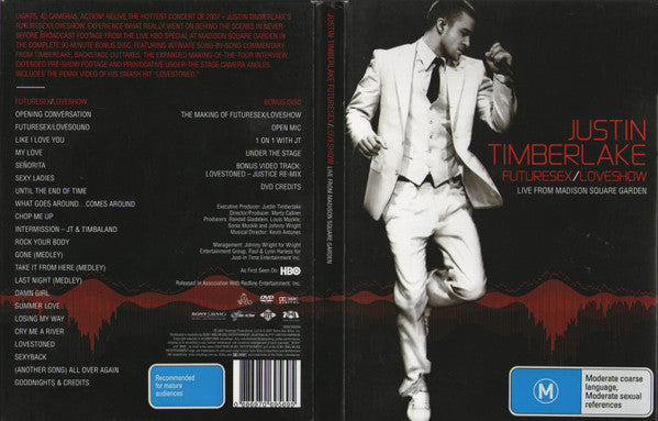 Justin Timberlake : Futuresex/Loveshow (Live From Madison Square Garden) (2xDVD-V)