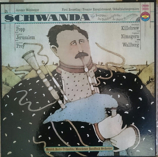 Jaromir Weinberger - Lucia Popp, Siegfried Jerusalem, Hermann Prey, Gwendolyn Killebrew, Siegmund Nimsgern, Heinz Wallberg, Münchner Rundfunkorchester : Schwanda - The Bagpiper / Der Dudelsackpfeifer / Le Joueur De Cornemuse (3xLP, Album + Box)