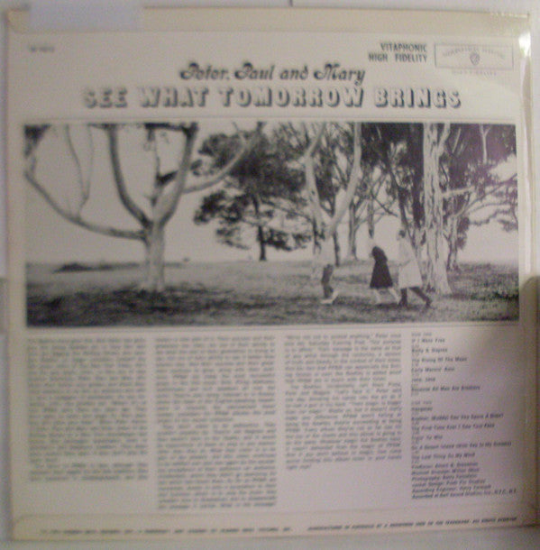 Peter, Paul & Mary : See What Tomorrow Brings (LP, Album, Mono)