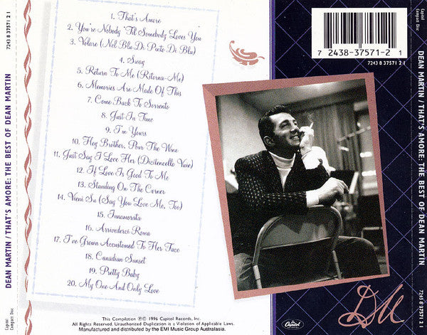 Dean Martin : That's Amore: The Best Of Dean Martin (CD, Comp)