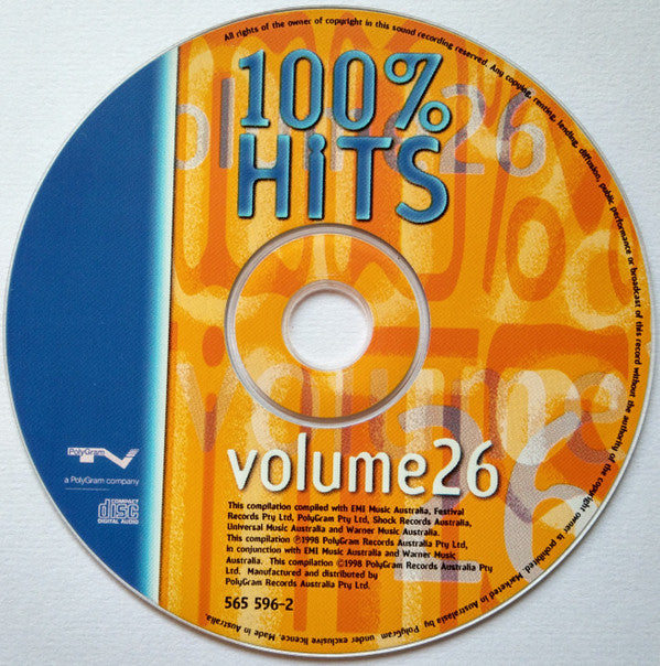 Various : 100% Hits Volume 26 (CD, Comp)