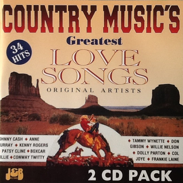 Various : Country Music's Greatest Love Songs (2xCD, Comp)