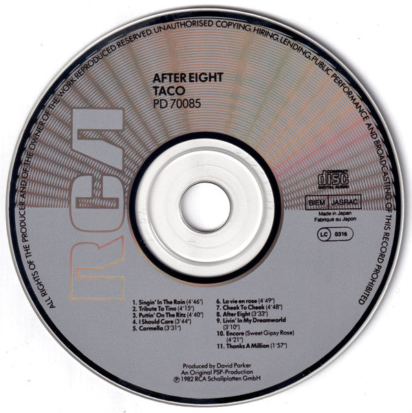 Taco : After Eight (CD, Album)