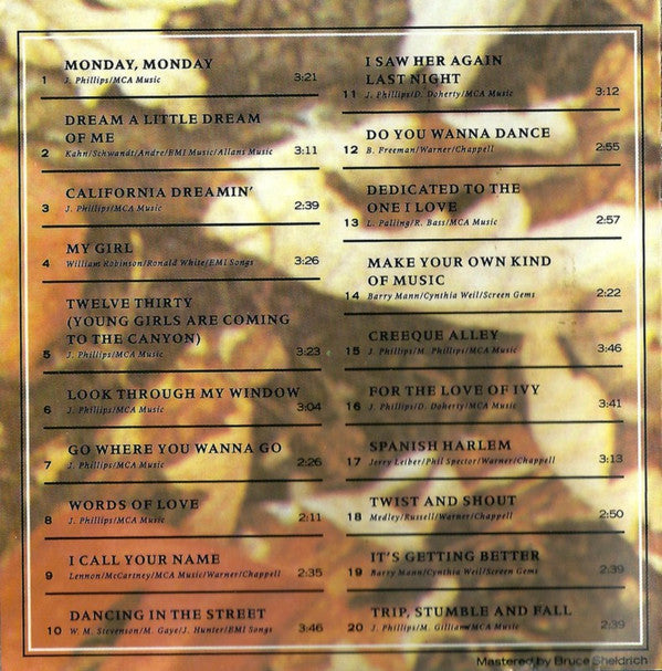 The Mamas And The Papas* : All Time Greatest Hits (CD, Comp)