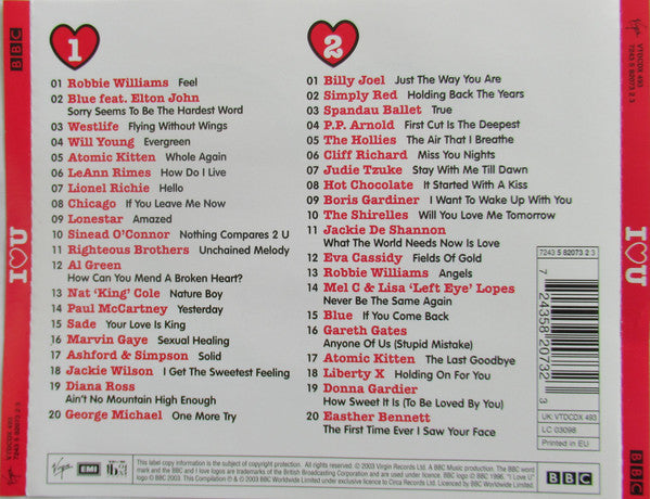 Various : I Love U (2xCD, Comp)
