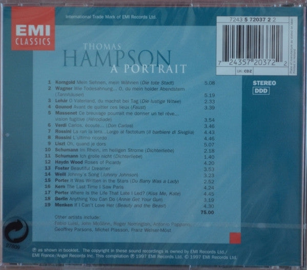 Thomas Hampson : A Portrait (CD, Comp)