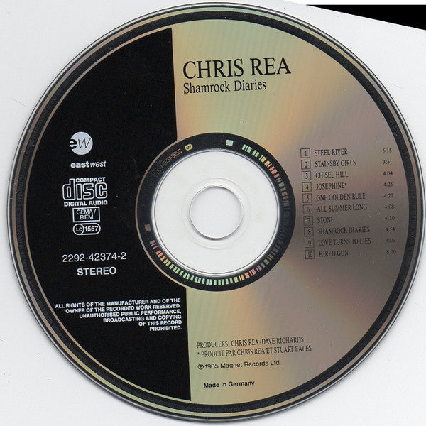 Chris Rea : Shamrock Diaries (CD, Album, RE)