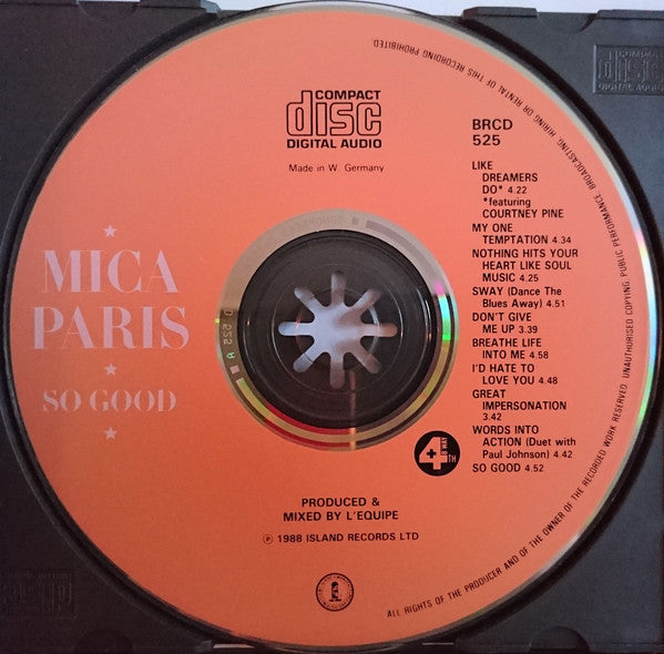 Mica Paris : So Good (CD, Album)
