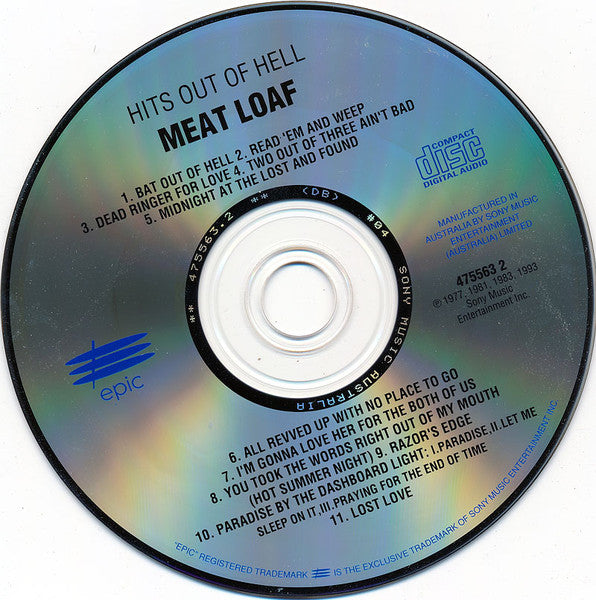 Meat Loaf : Hits Out Of Hell (CD, Comp)