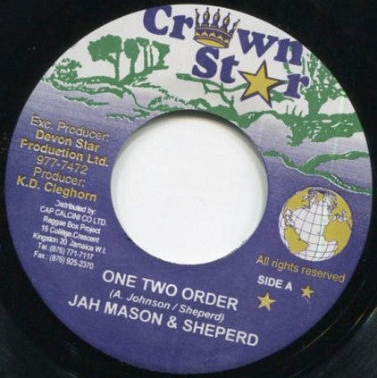 Jah Mason & Sheperd / Sheperd : One Two Order / It's Serious (7")