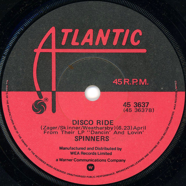 Spinners : Working My Way Back To You (7", Single)
