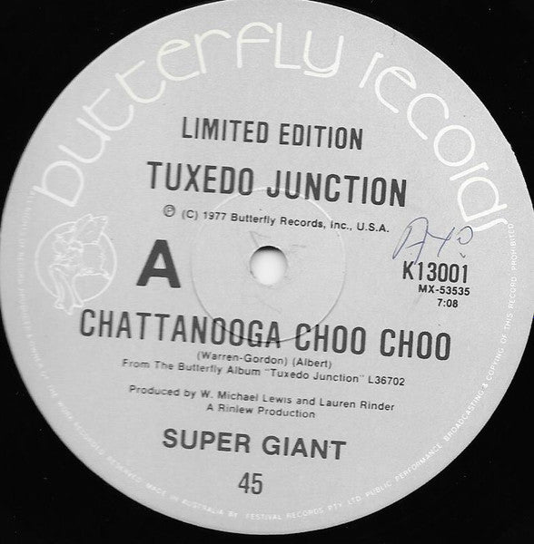 Tuxedo Junction : Chattanooga Choo Choo (12", Ltd)