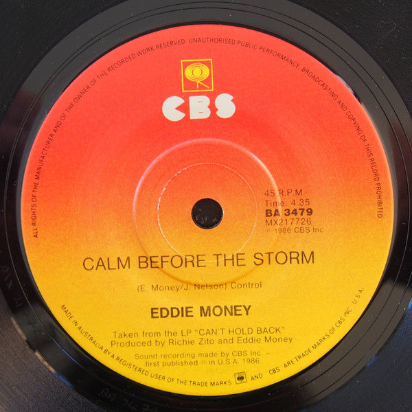 Eddie Money : Take Me Home Tonight (7", Single)