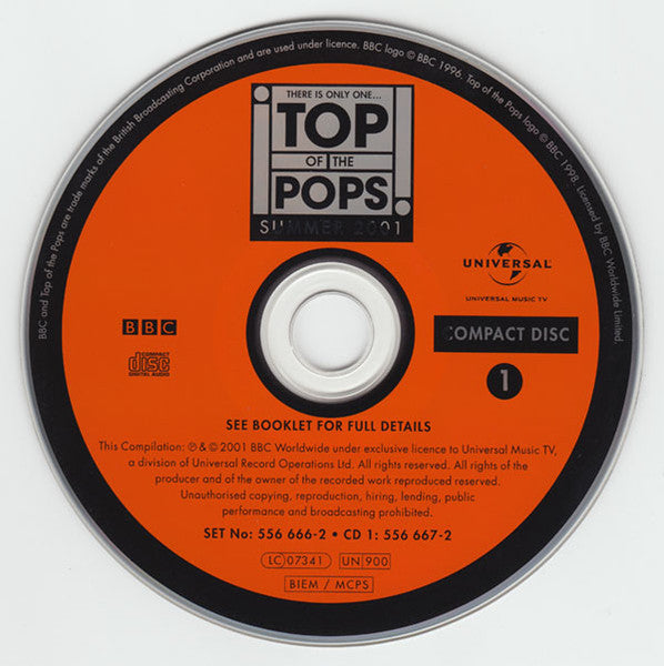 Various : Top Of The Pops Summer 2001 (2xCD, Comp)