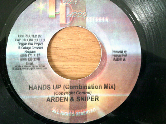 Arden & Sniper / Singing Maxwell : Hands Up / Good High Grade (7")