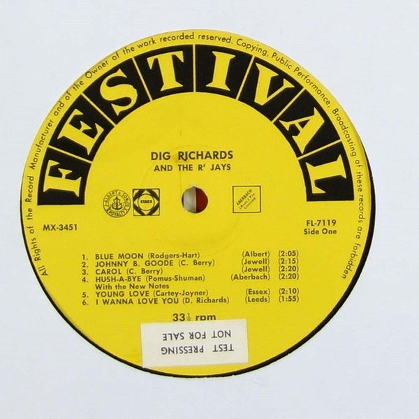 Dig Richards And The R' Jays : Dig Richards And The R'Jays (LP, Album)