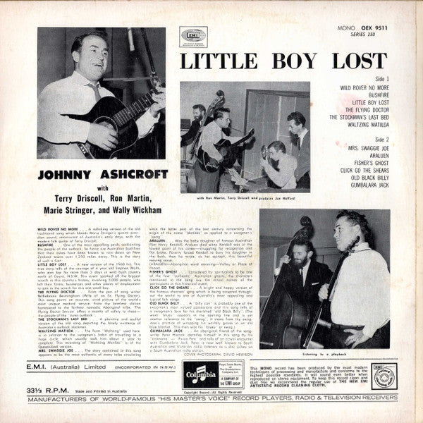 Johnny Ashcroft : Little Boy Lost (LP)