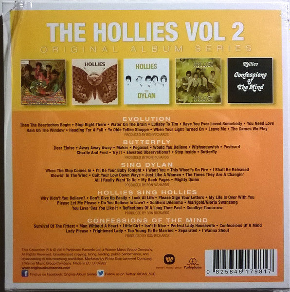 The Hollies : Original Album Series Vol 2  (5xCD, Album, RE + Box, Comp)