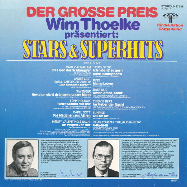 Various : Der Grosse Preis - Wim Thoelke Präsentiert: Stars & Superhits (LP, Comp)