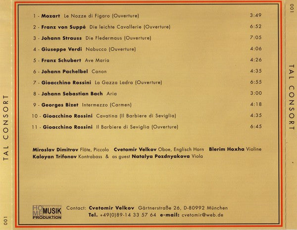 Tal Consort : Tal Consort (CD, Album)
