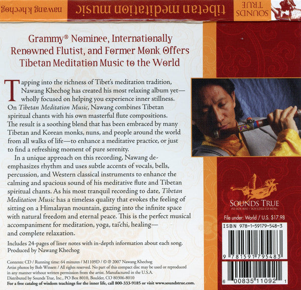 Nawang Khechog : Tibetan Meditation Music (For Quiet Mind And Peaceful Heart) (CD)