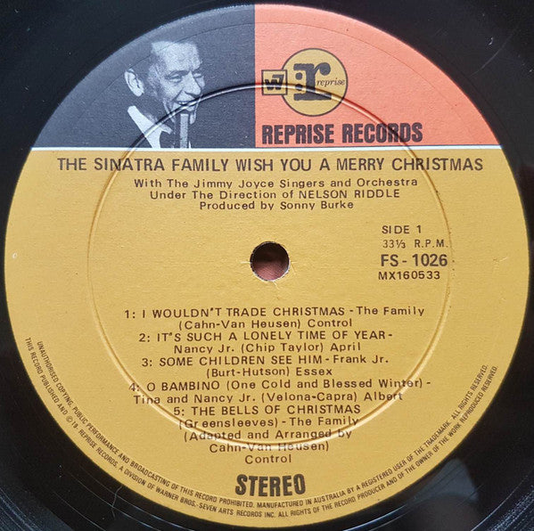 The Sinatra Family : The Sinatra Family Wish You A Merry Christmas (LP, Album)