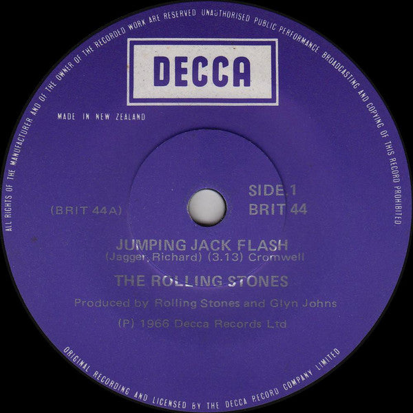 The Rolling Stones : Jumping Jack Flash / Have You Seen Your Mother (7", Single)
