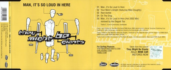 They Might Be Giants : Man, It's So Loud In Here (CD, Single)