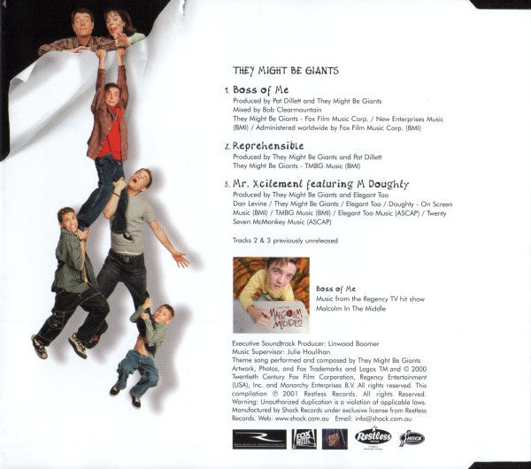 They Might Be Giants : Boss Of Me (CD, Single)