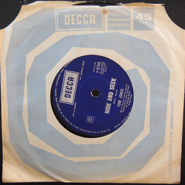 Tom Jones : Love Me Tonight (7", Single)
