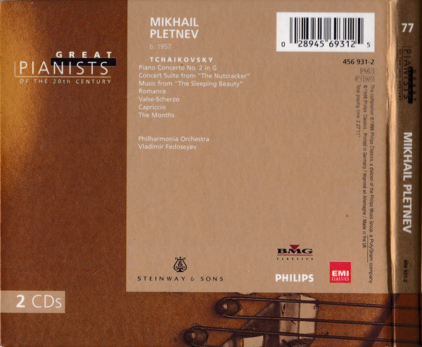 Mikhail Pletnev - Pyotr Ilyich Tchaikovsky : Mikhail Pletnev (2xCD, Comp)