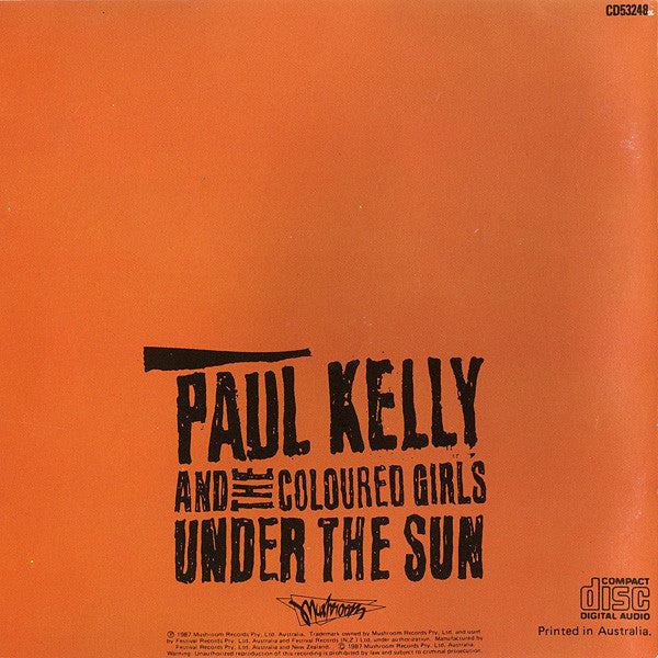 Paul Kelly And The Coloured Girls* : Under The Sun (CD, Album)