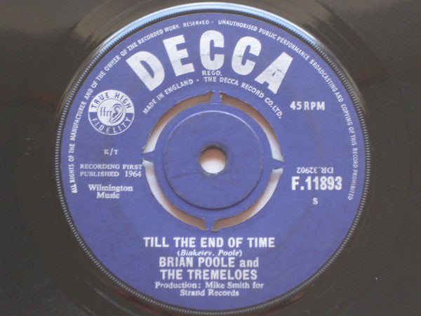 Brian Poole & The Tremeloes : Someone, Someone  (7", Single)
