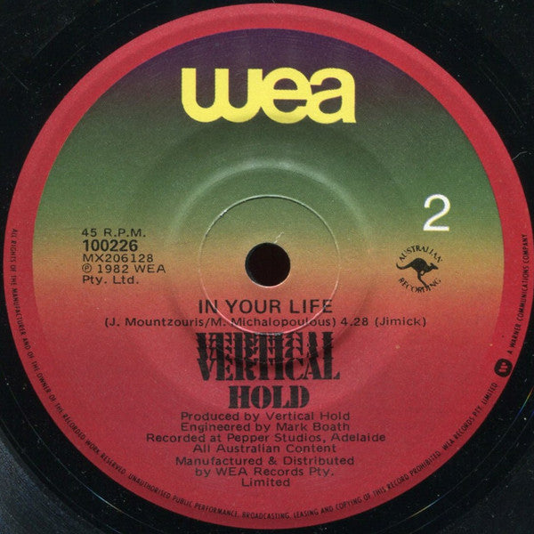 Vertical Hold (3) : Tears Of Emotion (7", Single)