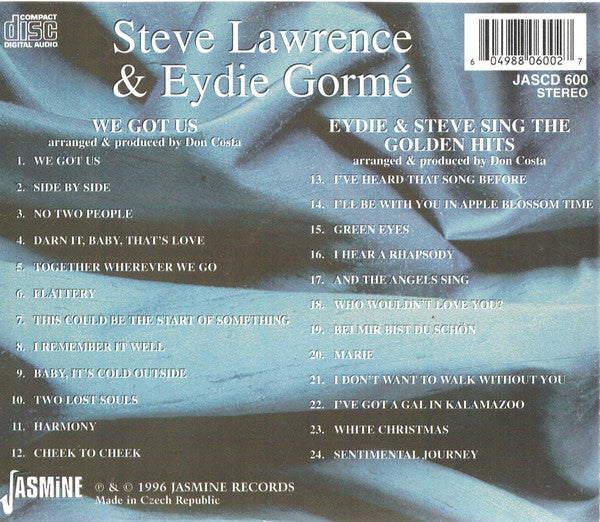Steve Lawrence & Eydie Gorme* : We Got Us & Sing The Golden Hits (CD, Album, Comp, RE, "2 )