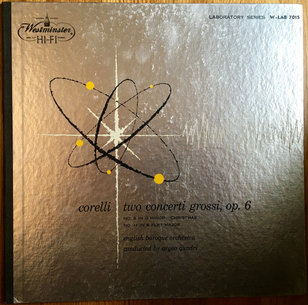 Arcangelo Corelli - The English Baroque Orchestra Conducted By Argeo Quadri : Two Concerti Grossi, Op. 6 (LP, Album, Mono)