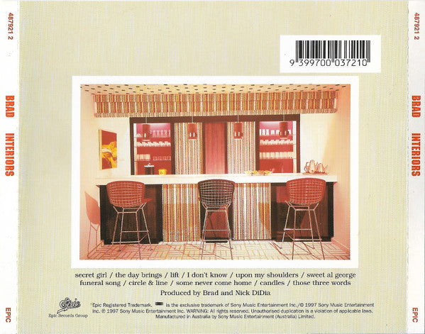 Brad : Interiors (CD, Album)