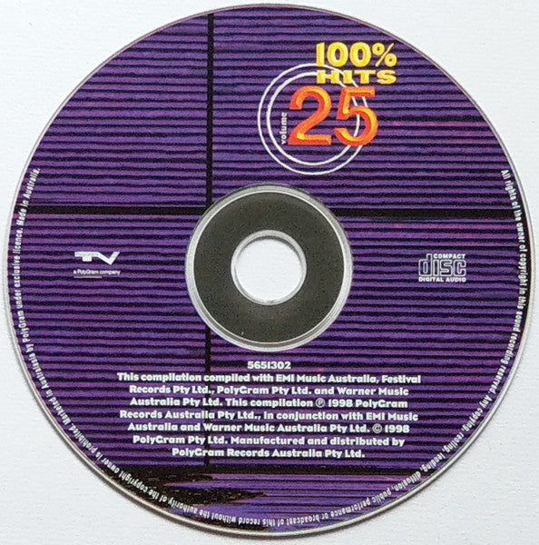Various : 100% Hits Volume 25 (CD, Comp)