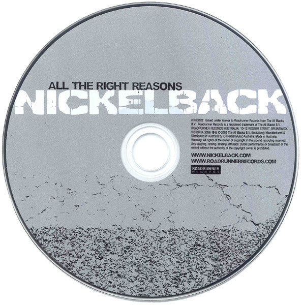 Nickelback : All The Right Reasons (CD, Album)