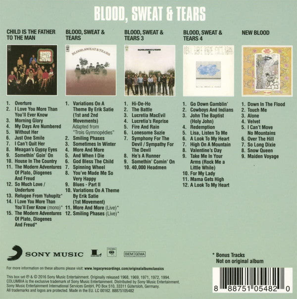 Blood, Sweat And Tears : Original Album Classics (5xCD, Album, RE + Box, Comp)
