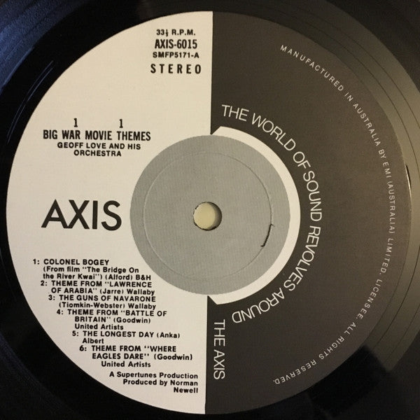 Geoff Love And His Orchestra* : Big War Movie Themes (LP, Album)