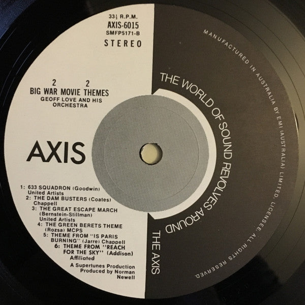 Geoff Love And His Orchestra* : Big War Movie Themes (LP, Album)