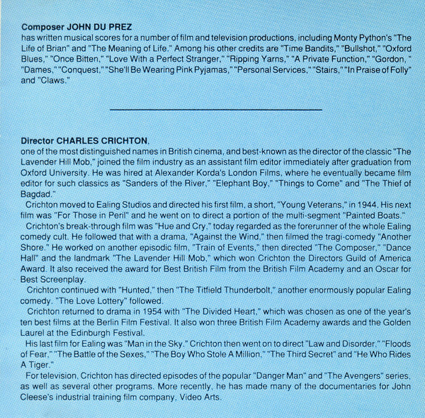 John Du Prez : A Fish Called Wanda = Un Poisson Nommé Wanda  (CD, Album)
