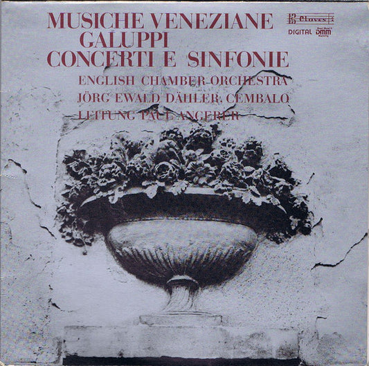 Baldassare Galuppi, English Chamber Orchestra, Jörg Ewald Dähler, Paul Angerer : Concerti E Sinfonie (LP)