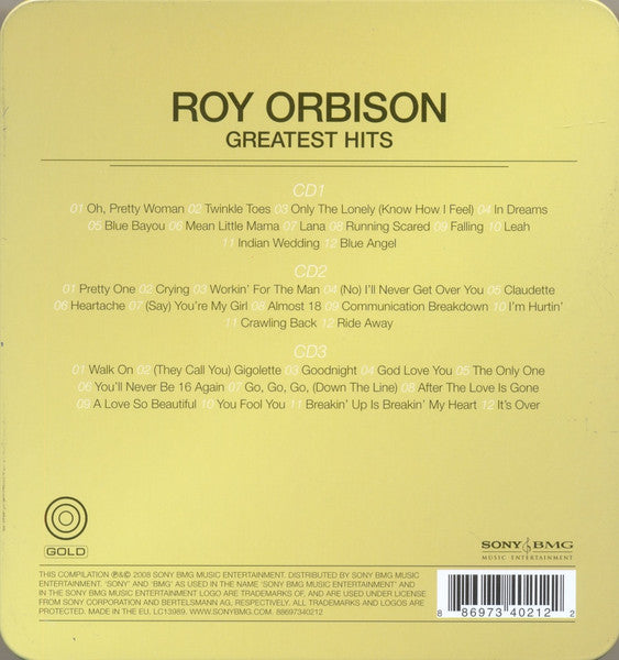 Roy Orbison : Greatest Hits (3xCD, Comp, Box)
