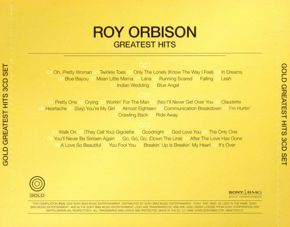 Roy Orbison : Greatest Hits (3xCD, Comp, Box)