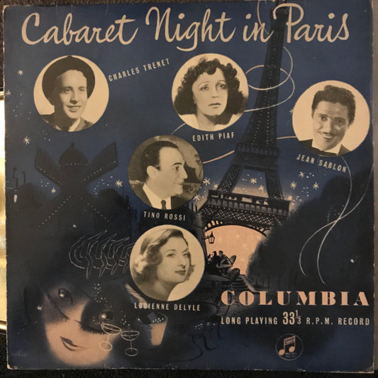Various : Cabaret Night In Paris (10", Comp, Mono)