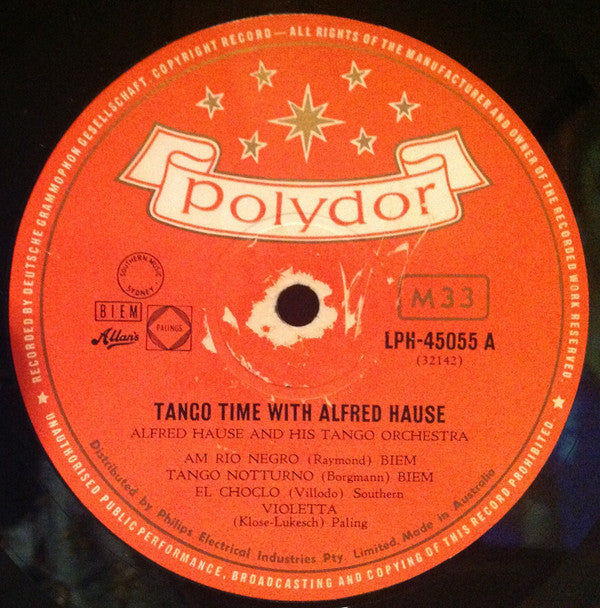 Alfred Hause : Tango-Time (10", Album, Mono, RE)